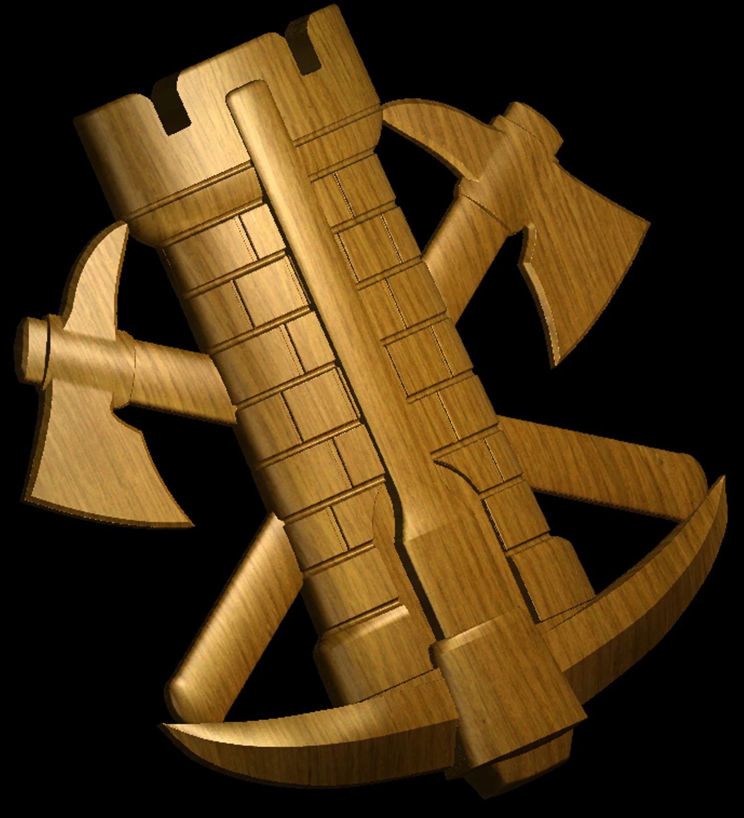 Ukrainian Army Corps of Engineers 3D Print Model .c4d .max .obj .3ds .fbx .stl .blend 