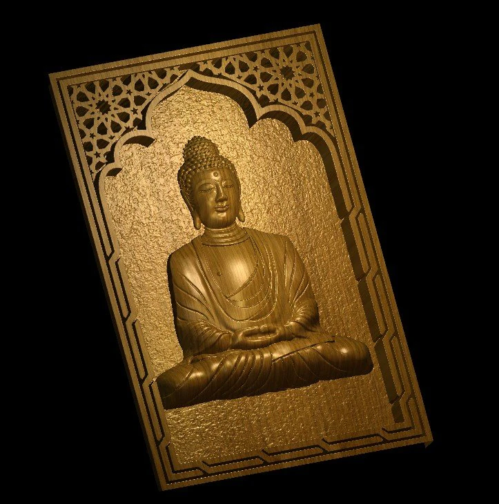 Buddha 3D Print Model .c4d .max .obj .3ds .fbx .stl .blend 