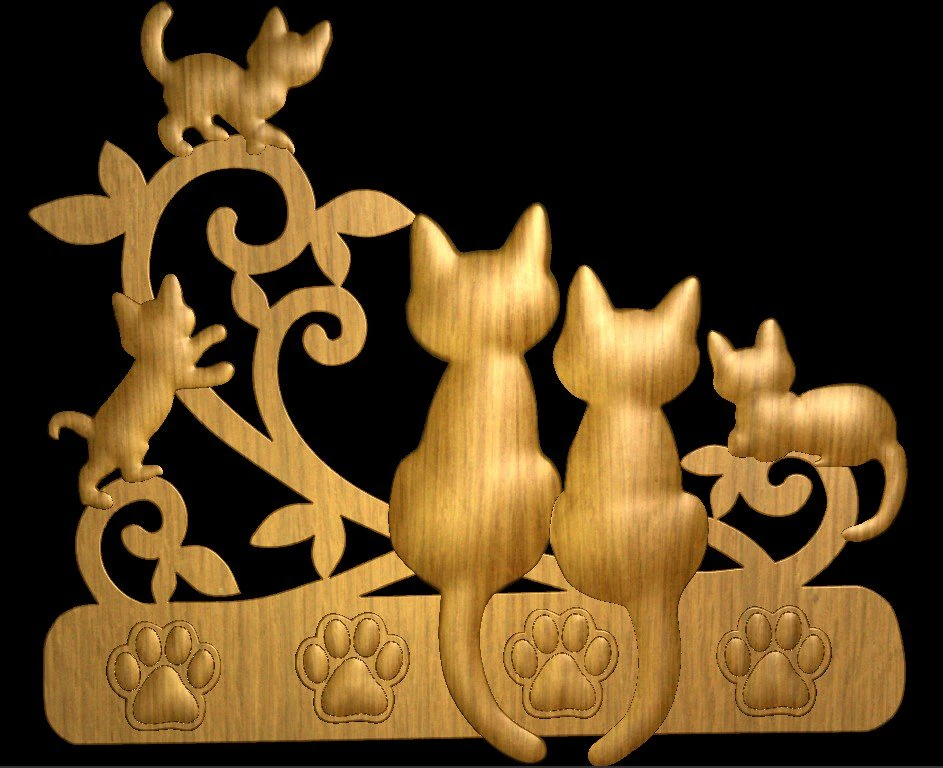 Key hanger 3D Print Model .c4d .max .obj .3ds .fbx .stl .blend
