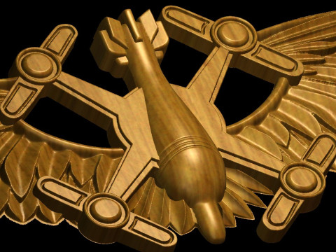 Unmanned Aerial Vehicle Operator Award 3Dプリントモデル