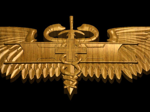 Combat Medic Award 3D Print Model