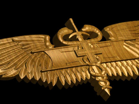 Combat Medic Award 3D Print Model