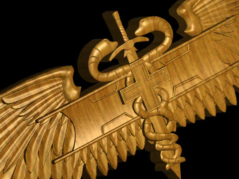 Combat Medic Award 3D Print Model