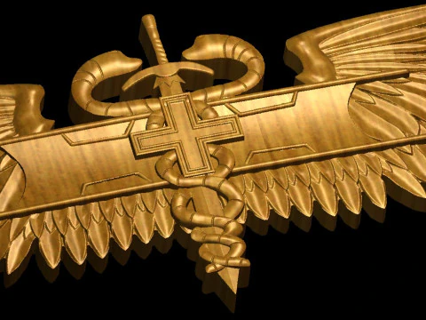 Combat Medic Award 3D Print Model