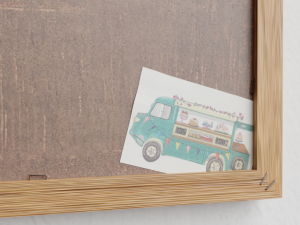 French style chalk board - blackboard 3Dモデル