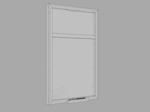 French style chalk board - blackboard 3D Model