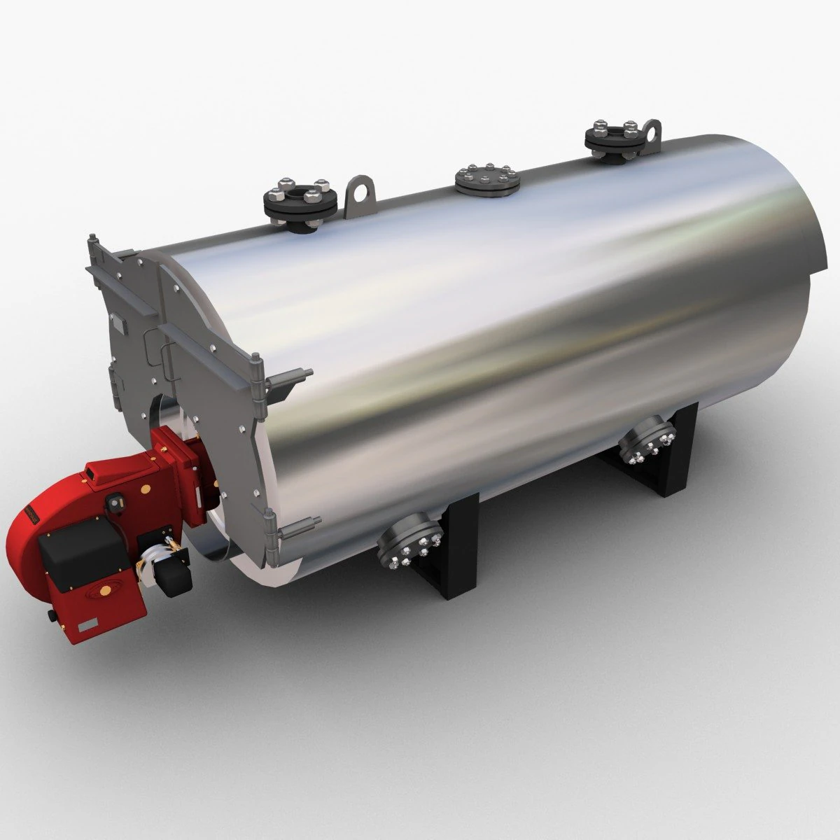 Gas boiler 3D Model .c4d .max .obj .3ds .fbx .stl .blend 