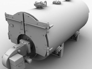 Gas boiler 3D-Modell