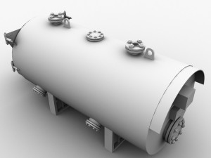 Gas boiler 3D-Modell
