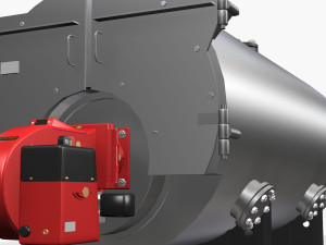 Gas boiler 3D-Modell