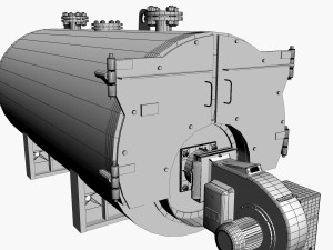 Gas boiler 3D-Modell