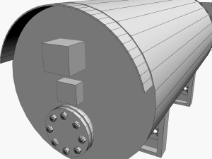 Gas boiler 3D-Modell