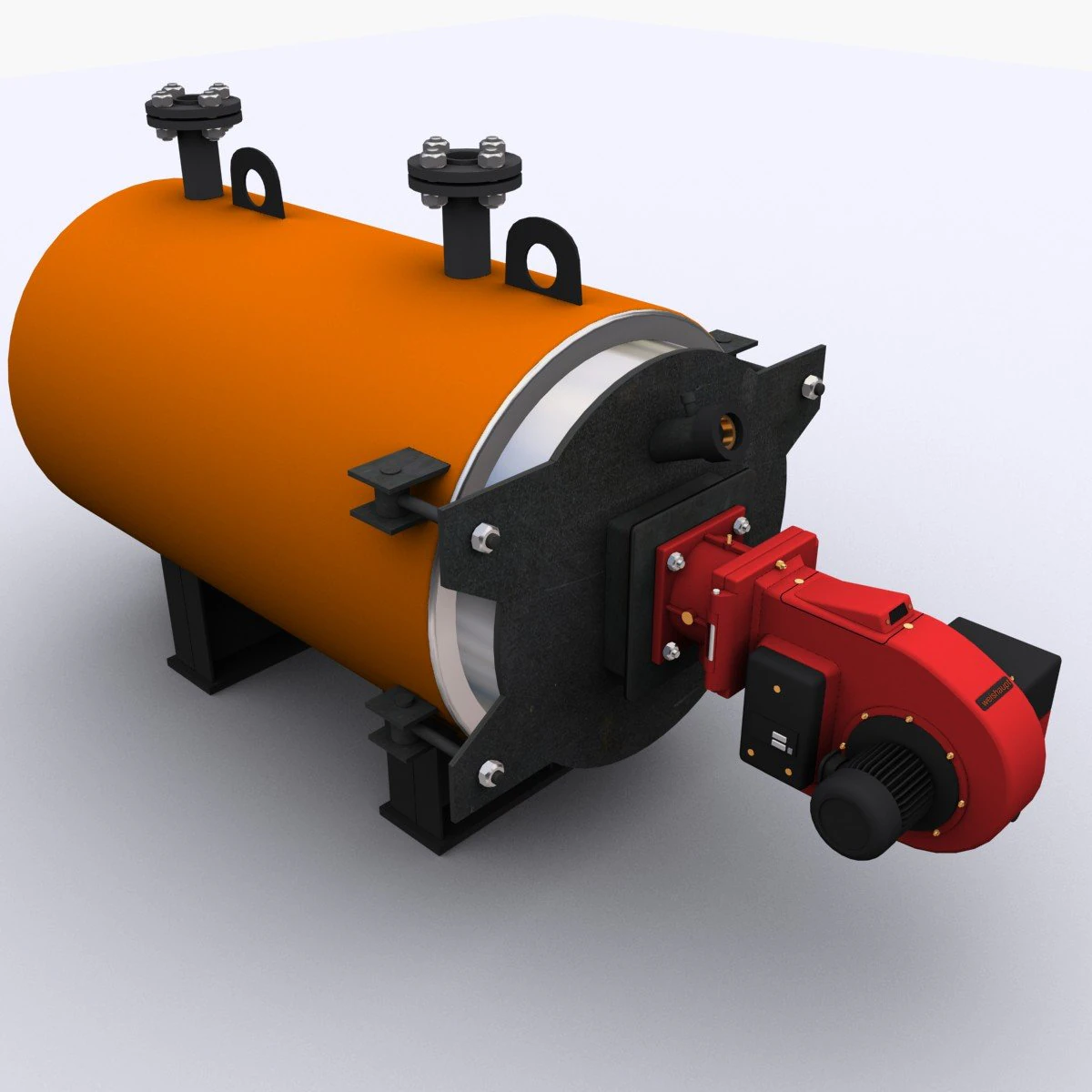 Gas boiler compact 3D Model .c4d .max .obj .3ds .fbx .stl .blend 