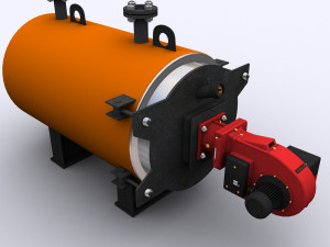 Gas boiler compact 3D Model