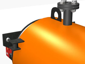 Gas boiler compact 3D Model