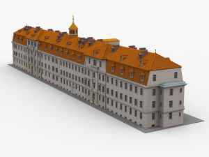 Europ&auml;isches Geb&auml;ude 3D Modell