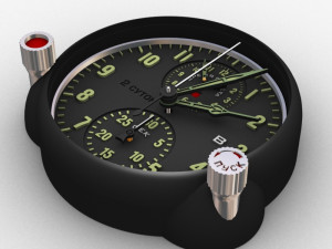 Aircraft clock imitation 3D मॉडल