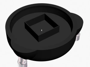 Aircraft clock imitation 3D Model