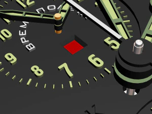 Aircraft clock imitation 3D Model