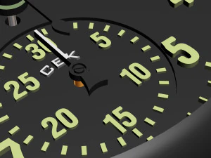 Aircraft clock imitation 3D Model