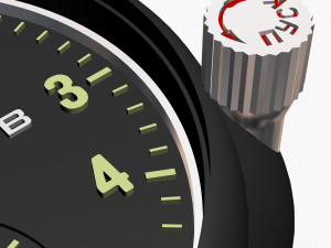 Aircraft clock imitation 3D मॉडल