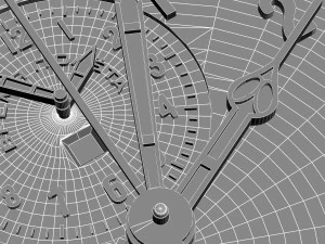 Aircraft clock imitation 3D Model