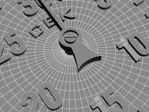 Aircraft clock imitation 3D Model