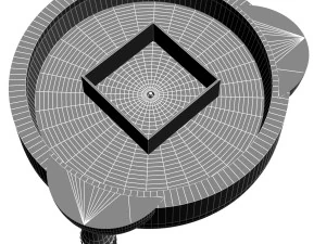 Aircraft clock imitation 3D Model