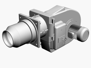 Gas burner 3D-Modell