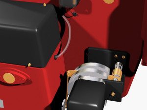 Gas burner 3D-Modell