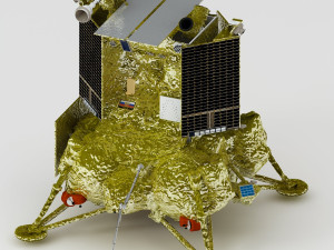 Luna 25 Luna-Glob lander 3D मॉडल
