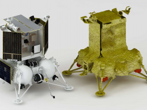 Luna 25 Luna-Glob lander 3D Model