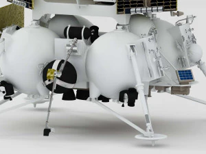 Luna 25 Luna-Glob lander 3D Model