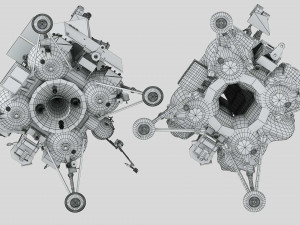 Luna 25 Luna-Glob lander 3D Model