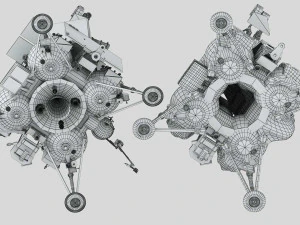 Luna 25 Luna-Glob lander 3D Model