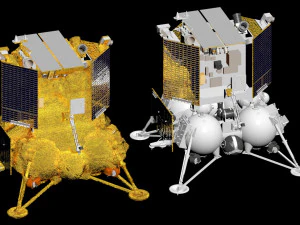 Luna 25 Luna-Glob lander 3D Model
