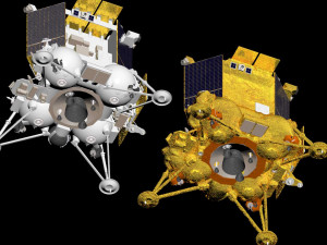 Luna 25 Luna-Glob lander 3D Model