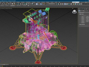 Luna 25 Luna-Glob lander 3D Model