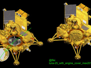 Luna 25 Luna-Glob lander 3D Model