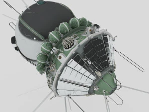 Prima navicella spaziale Vostok-1 Modello 3D