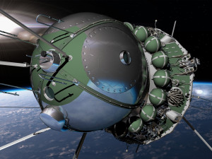 First spacecraft Vostok-1 3D Model