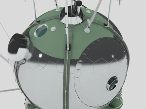 First spacecraft Vostok-1 3D Model