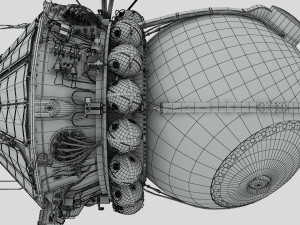 First spacecraft Vostok-1 3D Model