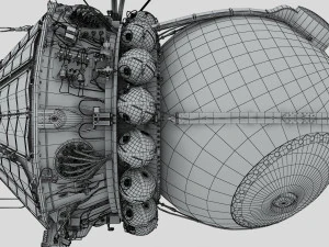 First spacecraft Vostok-1 3D Model