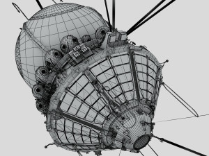 First spacecraft Vostok-1 3D Model
