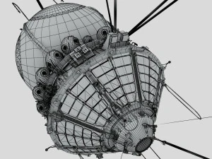 First spacecraft Vostok-1 3D Model