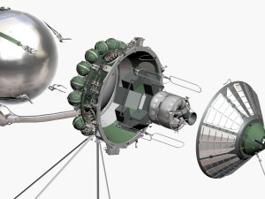 First spacecraft Vostok-1 3D Model
