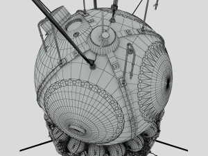 First spacecraft Vostok-1 3D Model