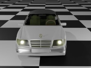 MercedesEW124Cabriolet1985 3Dモデル