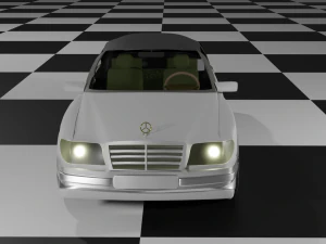 MercedesEW124Cabriolet1985 3D Model